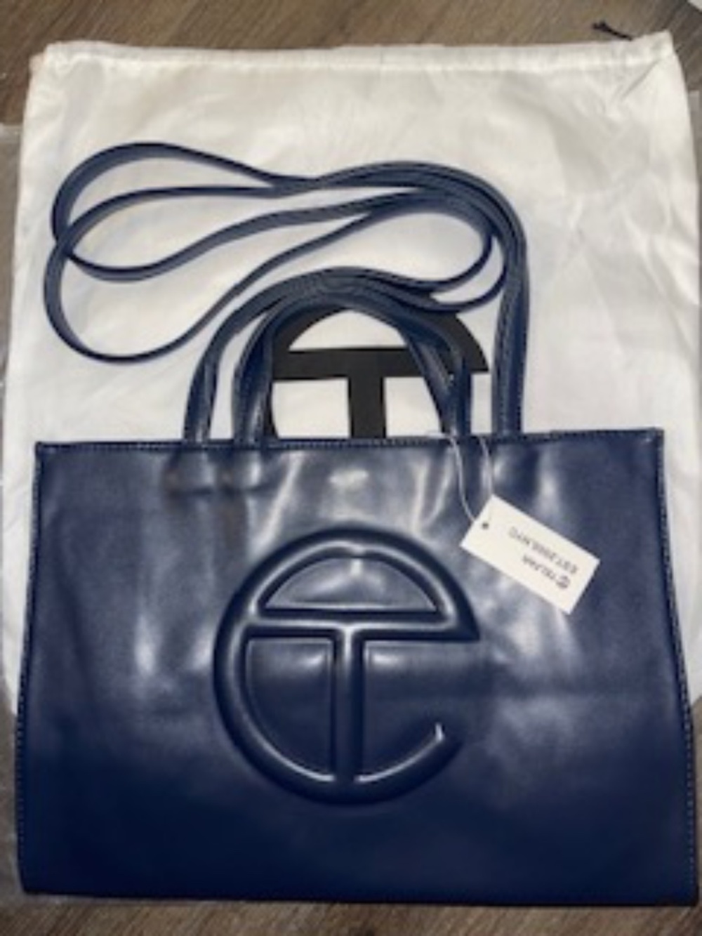 Medium Navy Blue Shopper